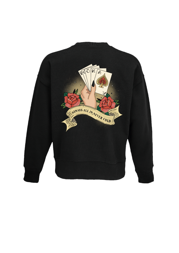 Sudadera Oversize Allin · Poker