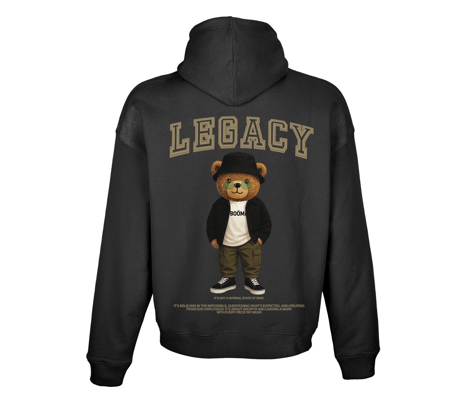 Sudadera Capucha Oversize 100% Algodón Teddy