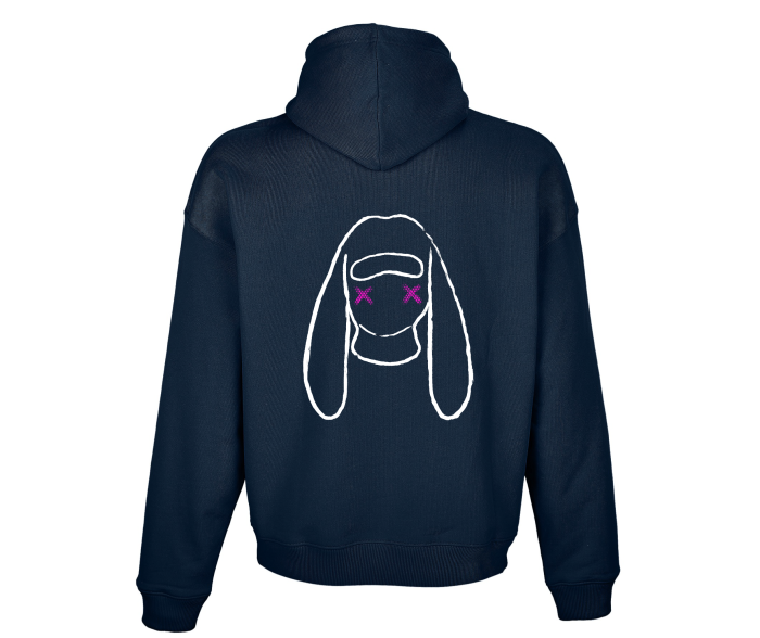 Sudadera Oversize 100% Algodón NAVY BLUE - Imagen 2
