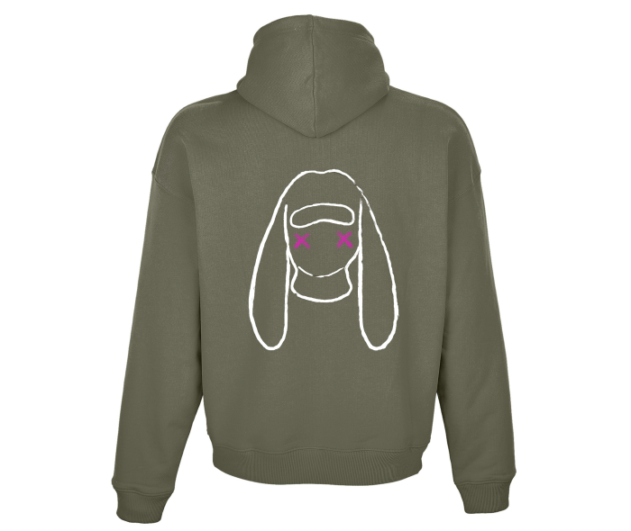 Sudadera Oversize 100% Algodón KHAKI - Imagen 2