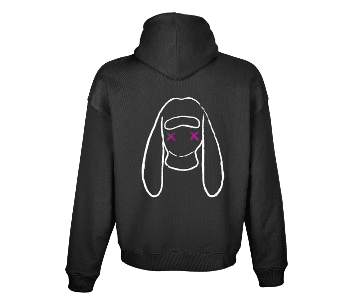 Sudadera Oversize 100% Algodón BLACK - Imagen 2